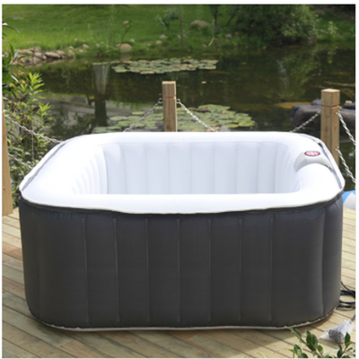 Bồn tắm nước nóng hiện đại dành cho 4 người trong vườn Bồn tắm spa bơm hơi ngoài trời