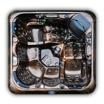 M-780D Bồn tắm nước nóng 5 người Acrylic Đá cẩm thạch trắng Balboa Hệ thống điều khiển Bồn tắm mát xa Xoáy nước