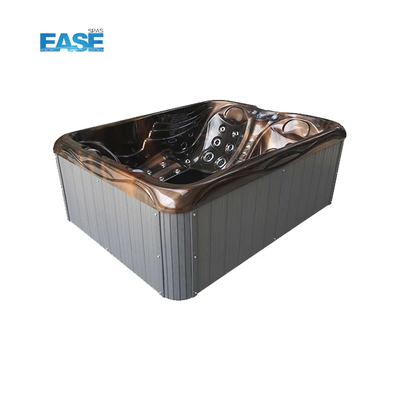 1pc đèn LED hình chữ nhật 350kg 3KW 220V bồn tắm nước nóng với 1pc bơm lưu thông và máy lạnh