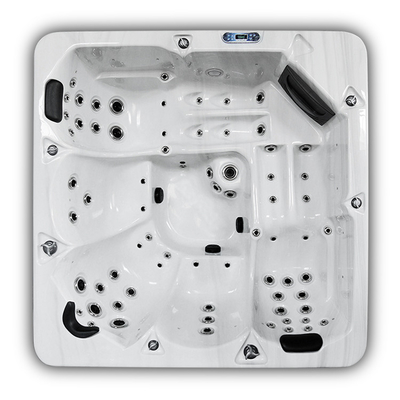 5 người 3 chỗ ngồi 2 ghế dài Massage Hydrotherapy Hot Tube Spa Pool cho thoải mái ngoài trời